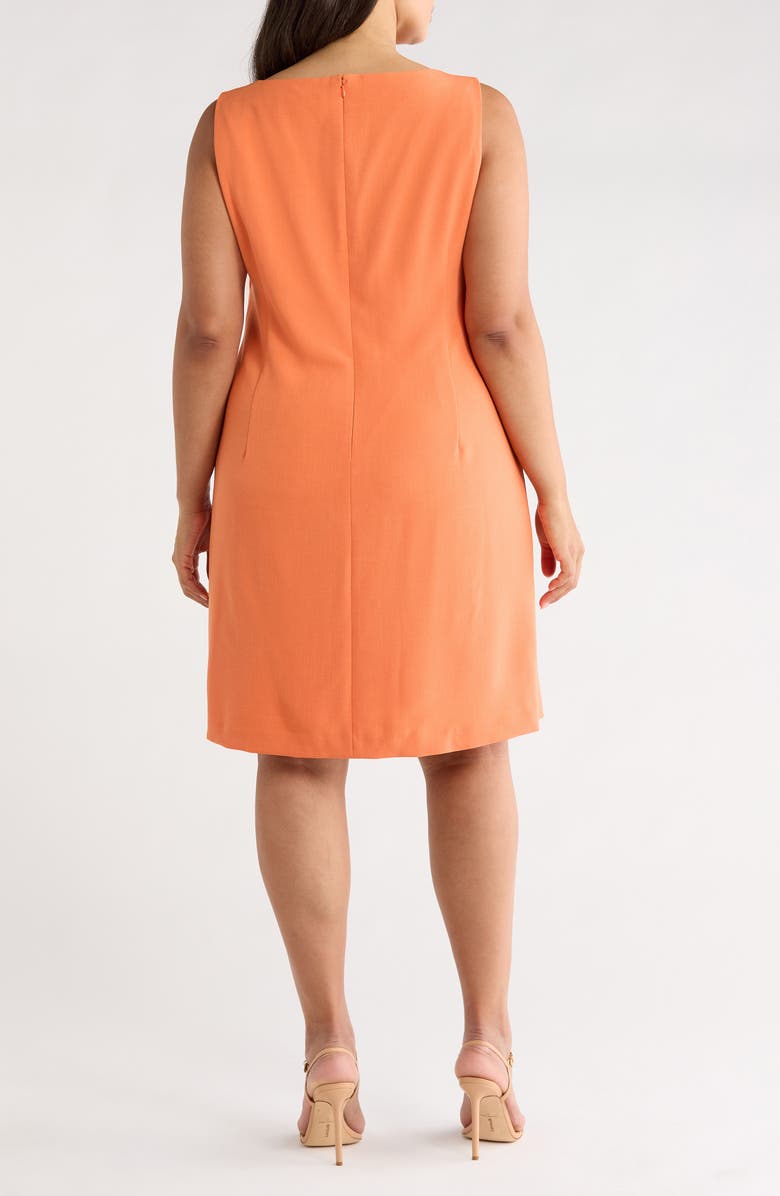 KASPER Buckle Belted Sheath Dress, Alternate, color, Mandarin