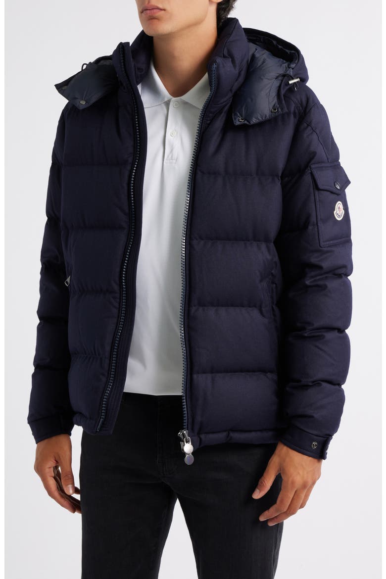 Montgenevre Virgin Wool Flannel Down Puffer Jacket (Men) | Nordstrom
