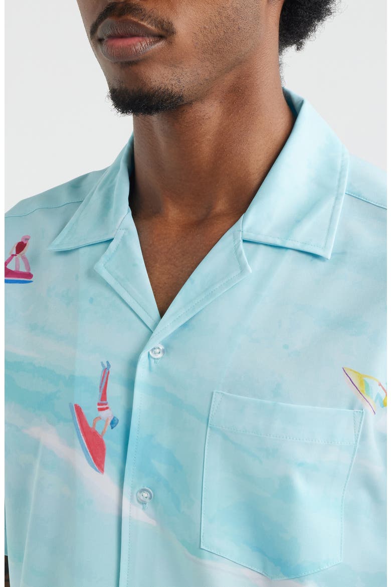 Jet Ski Island Weekend Camp Shirt, Alternate, color, BLUE