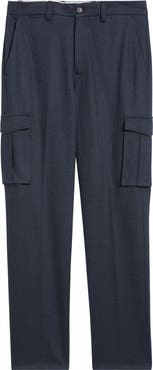 Bugatchi Brushed Knit Flat Front Cargo Pants