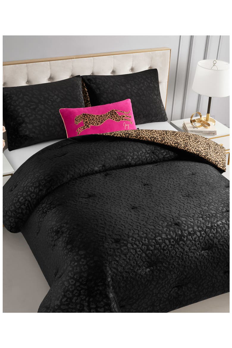 Reversible Animal Print Comforter Set, Alternate, color, LEOPARD