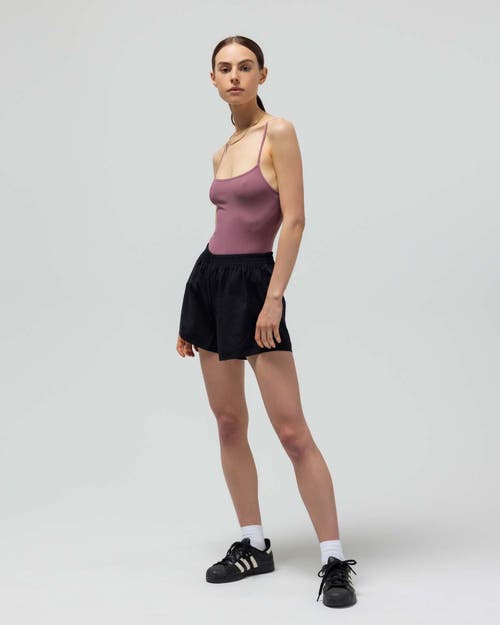 Reformer The Ribbed Bodysuit In Purple