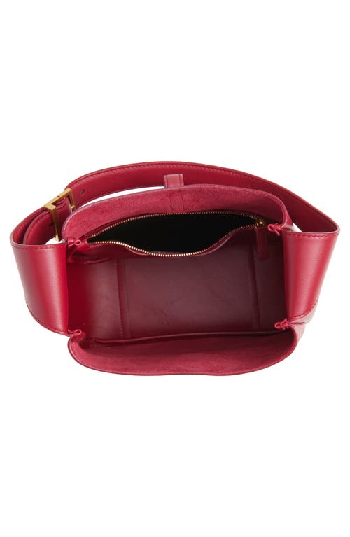 Saint Laurent Small Le 5 À 7 Leather Hobo In Pink