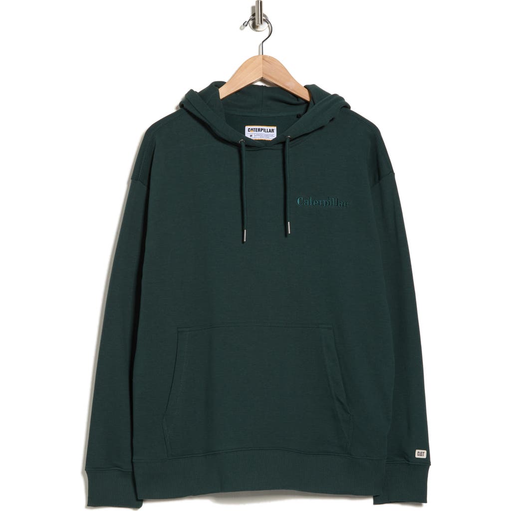 Cat Wwr Relaxed Fit French Terry Hoodie In Green