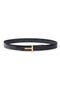 T Icon Reversible Croc Embossed Patent Leather Belt