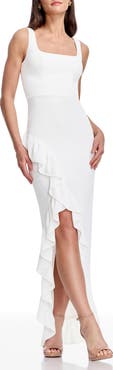 Dress the Population Charlene Ruffle Gown