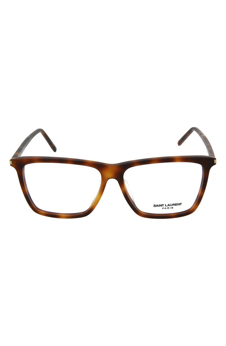 Saint Laurent 55mm Square/Rectangle Optical Frames, Main, color,