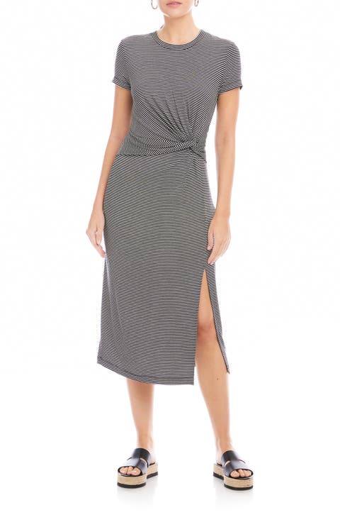 Gianna Side Knot Midi Dress