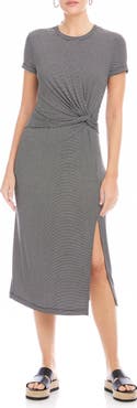 FIFTEEN TWENTY Gianna Side Knot Midi Dress