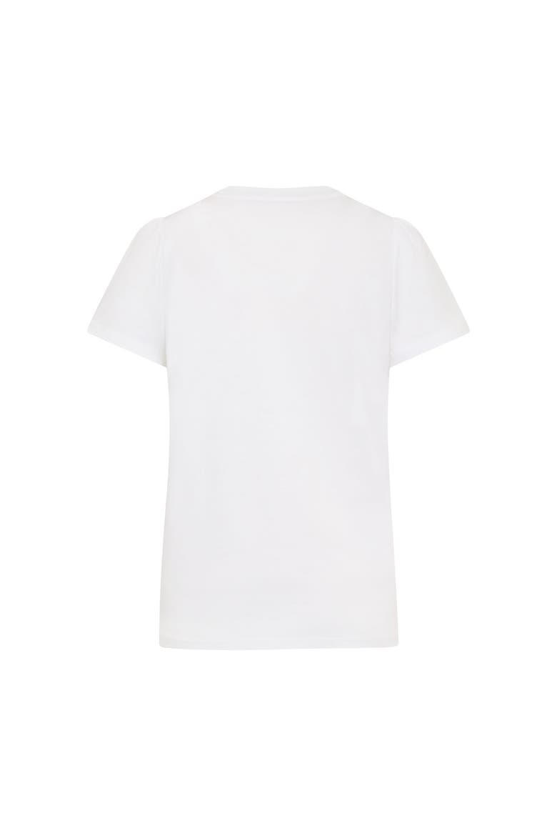 T-Shirt With Application, Alternate, color, White (Design 1)