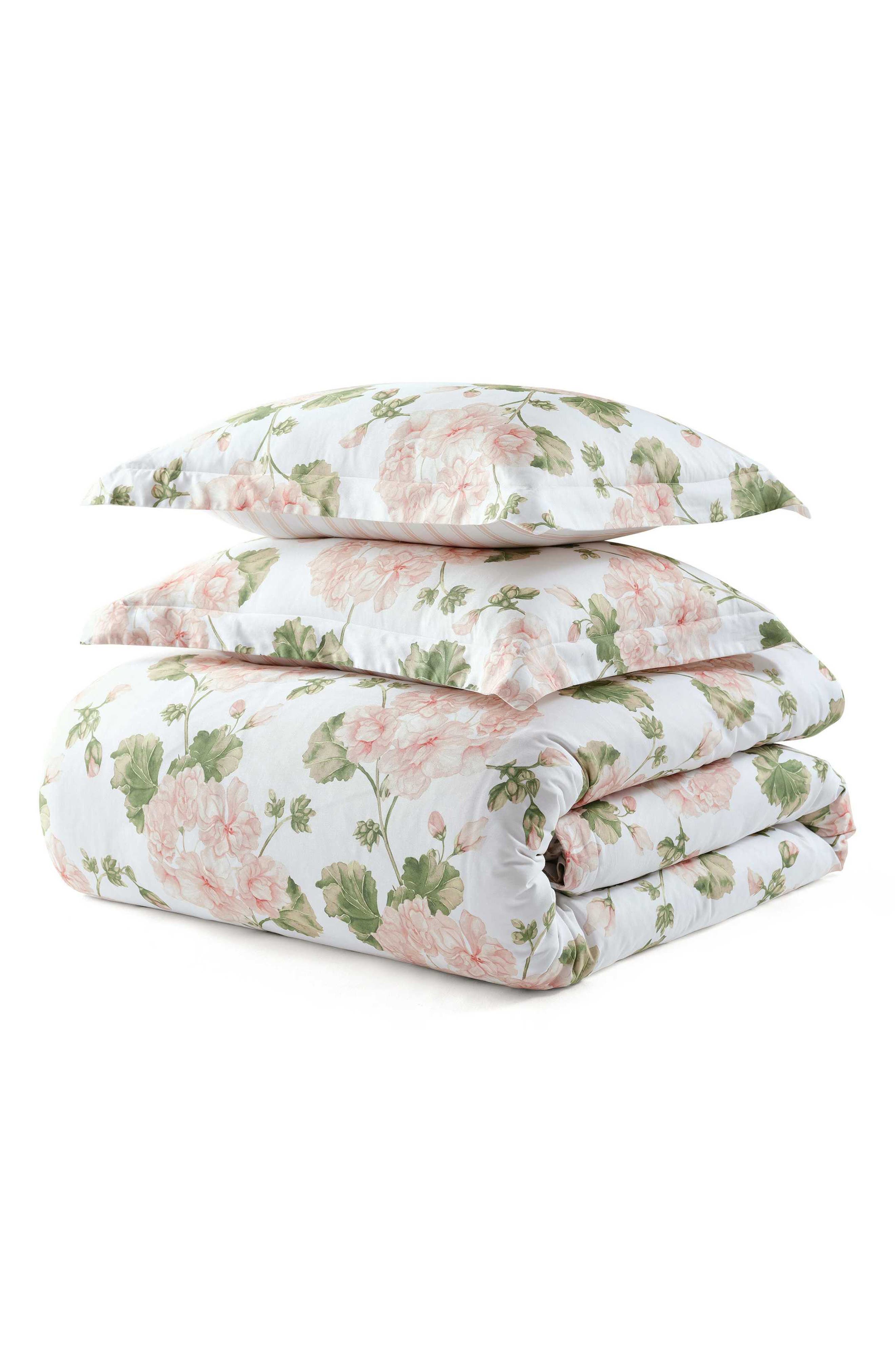 Geranium Bloom Cotton Sateen Duvet Set