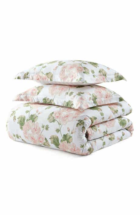 Geranium Bloom Cotton Sateen Duvet Set