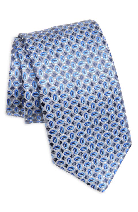 Geometric Silk Tie