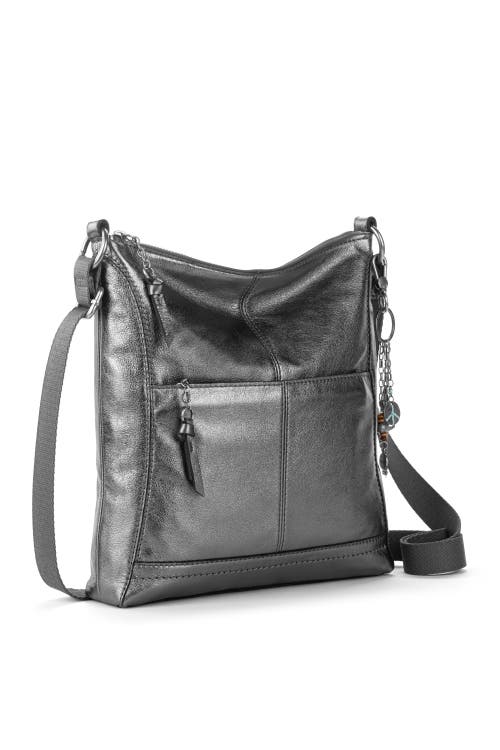 The Sak Lucia Crossbody Leather Bag In Gray