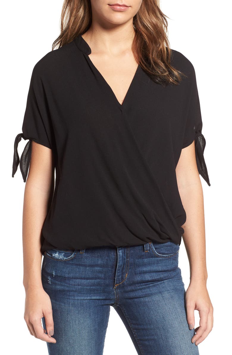 Ella Moss Stella Tie Sleeve Blouse, Main, color, 