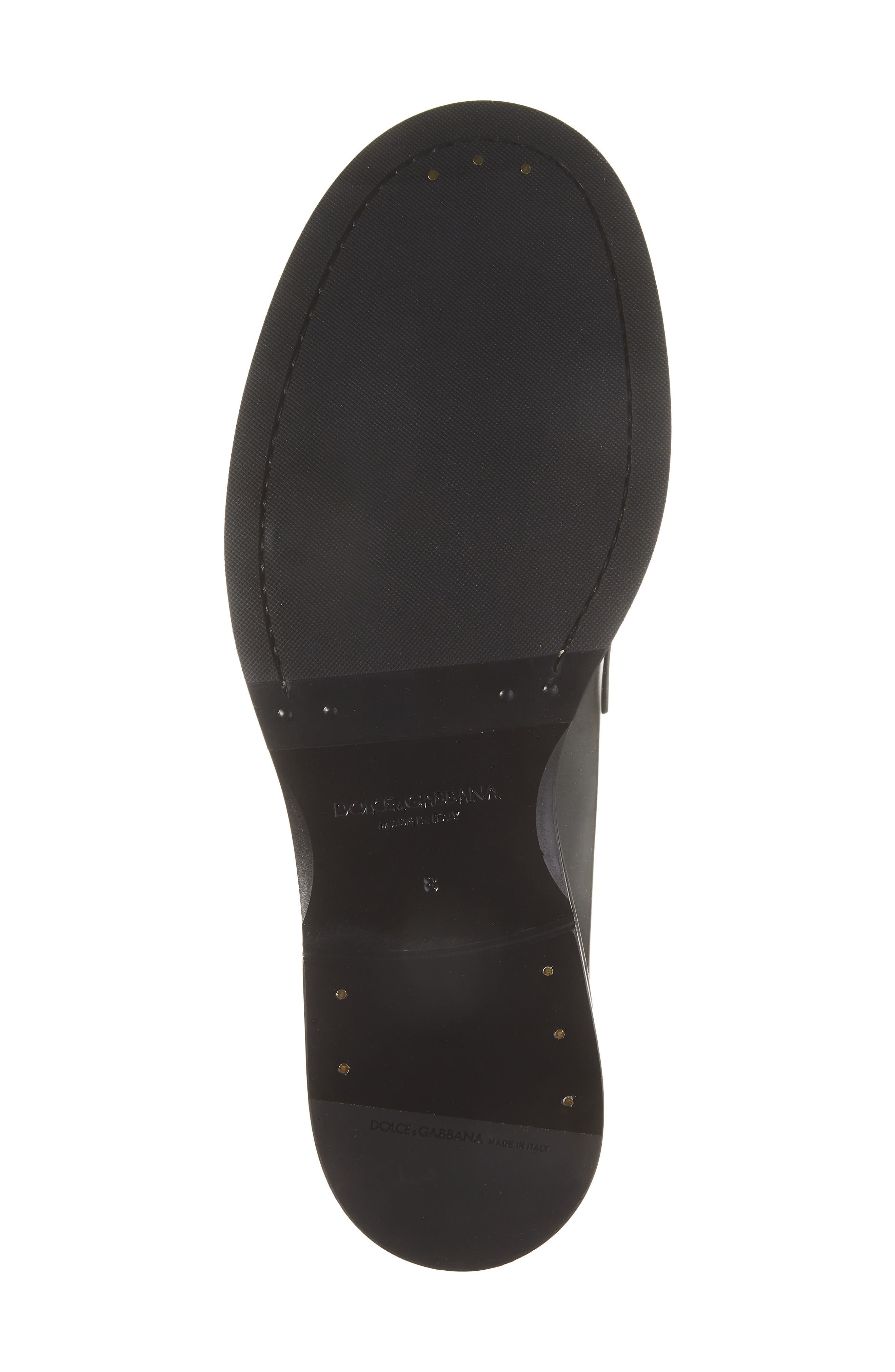 Leather Loafer, Alternate, color, NERO