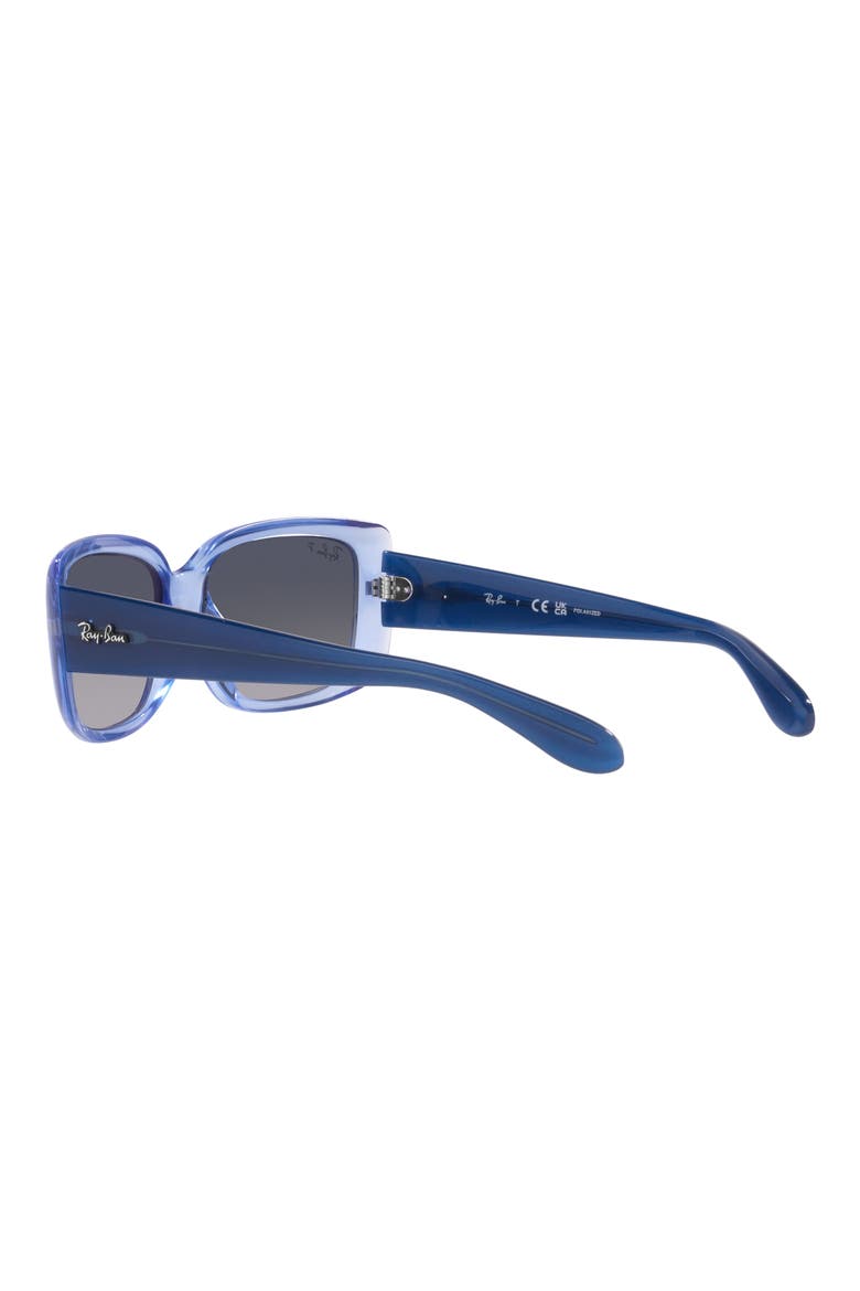 55mm Gradient Polarized Pillow Sunglasses, Alternate, color, VIOLET