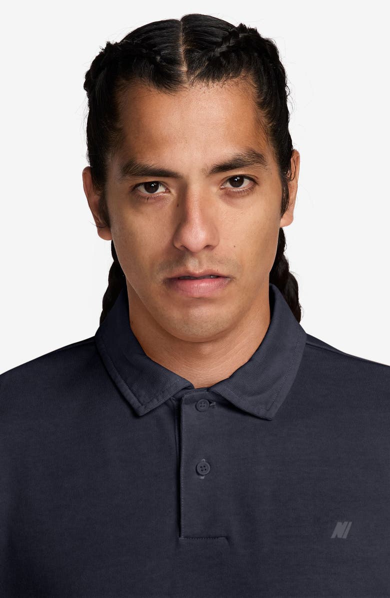 Nike Cotton Jersey Polo, Alternate, color, Obsidian