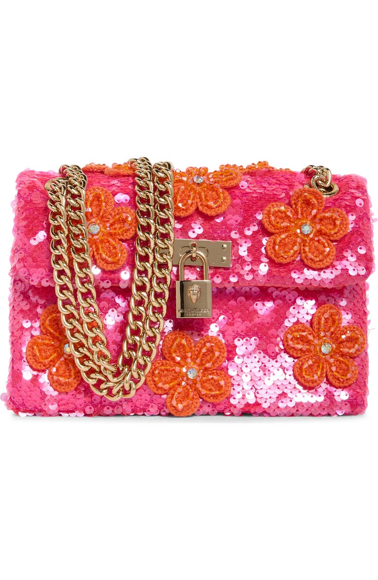 Kurt Geiger London Mini Brixton Sequin Crossbody Bag, Main, color, Open Pink
