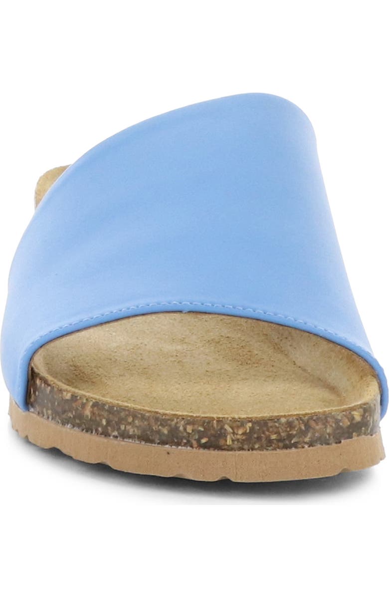 Bos. & Co. Lux Slide Sandal, Alternate, color, French Blue Nappa