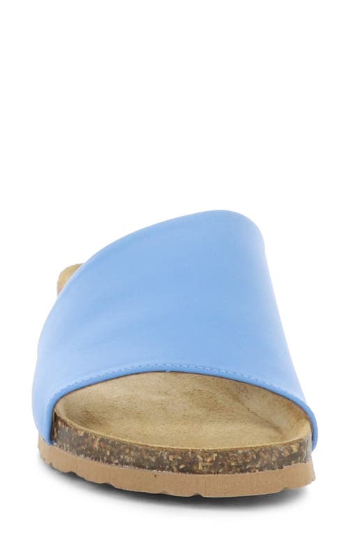 Bos. & Co. Lux Slide Sandal In French Blue