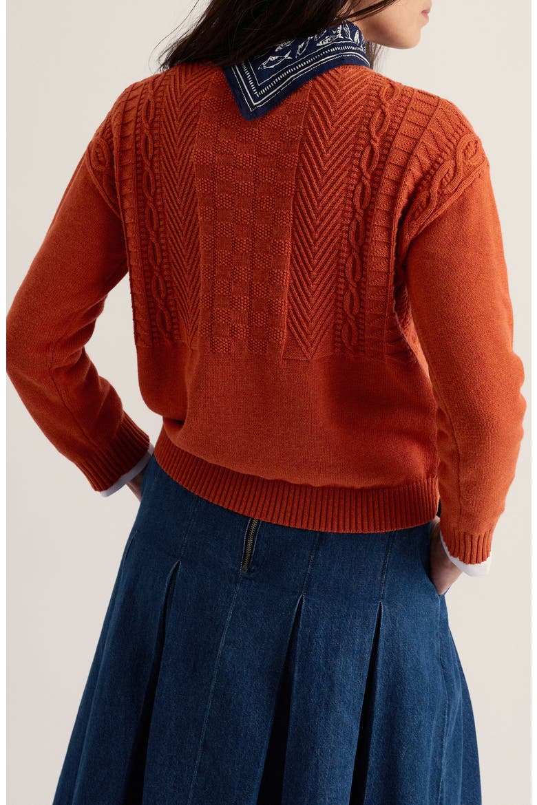 Applewood Organic Cotton Sweater, Alternate, color, CINNAMON