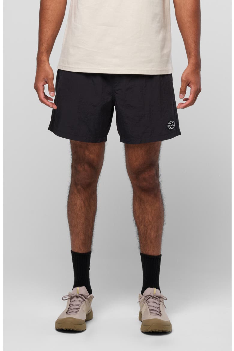 Skyburn Adventure Drawstring Shorts, Main, color, BLACK