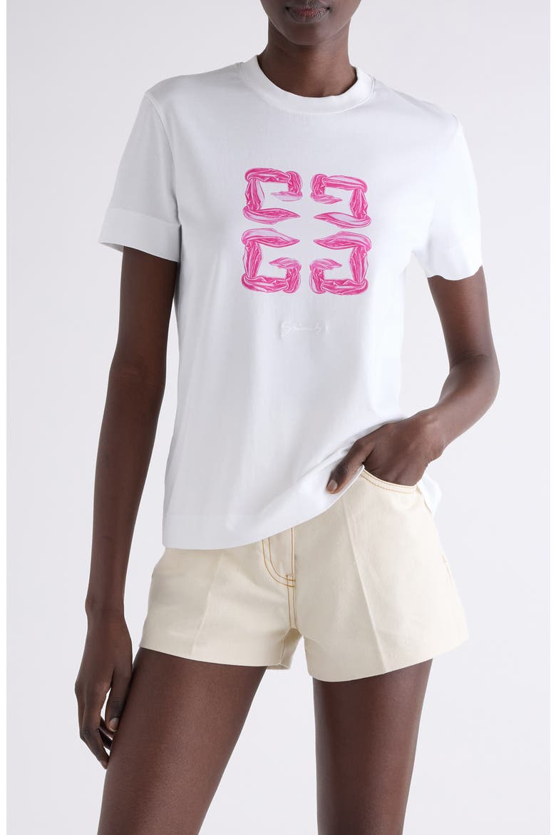 GIVENCH スリムフィット Tシャツ Slim Fit 4G Logo Graphic T-Shirt (Women) | Nordstrom