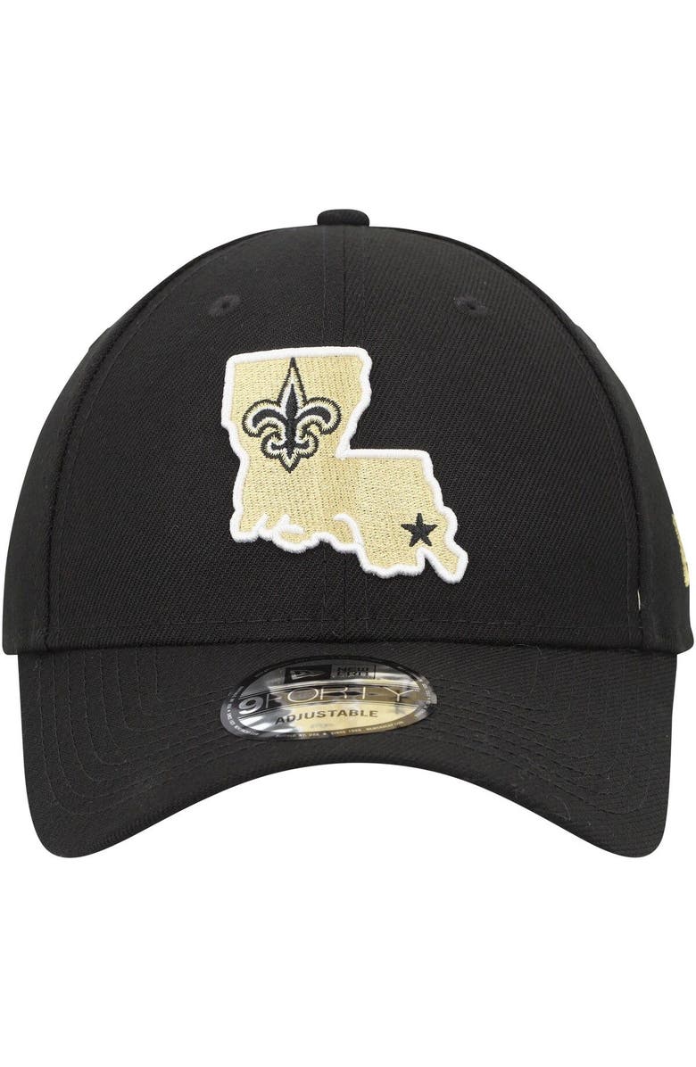 New Era Men's New Era Black New Orleans Saints State The League 9FORTY Adjustable Hat, Alternate, color, 