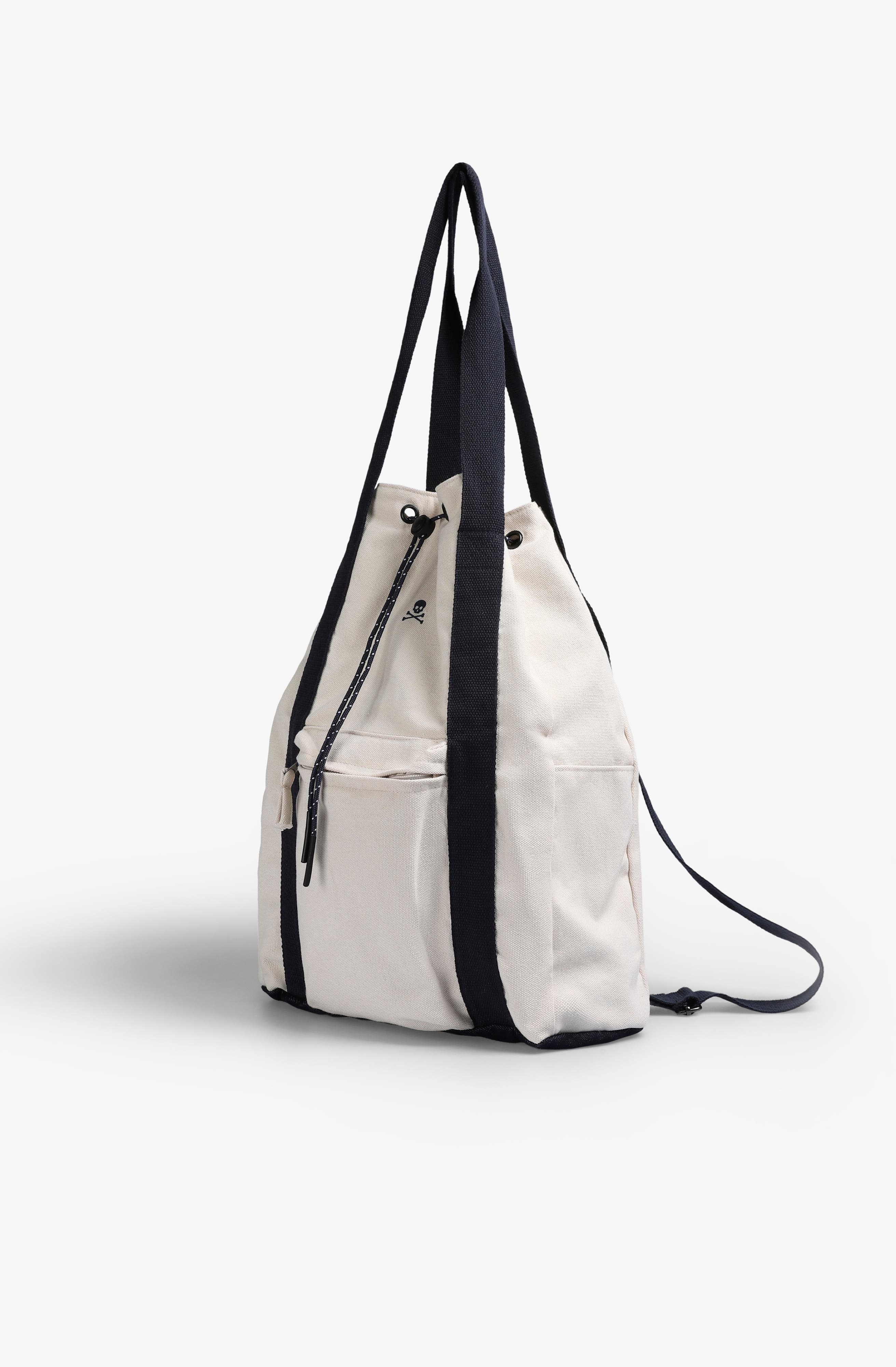 Scalpers Denim Panama Backpack, Alternate, color, Ecru