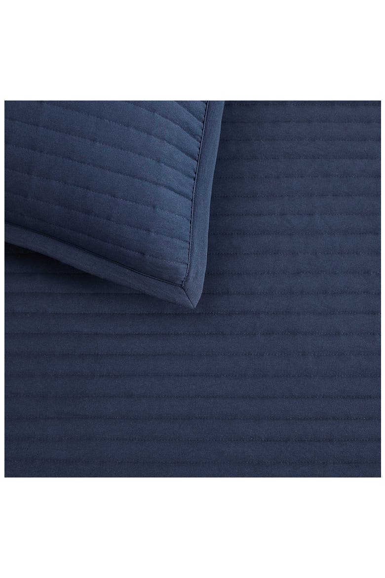 Gardena Check Quilt & Shams Set, Alternate, color, NAVY BLUE/ WHITE