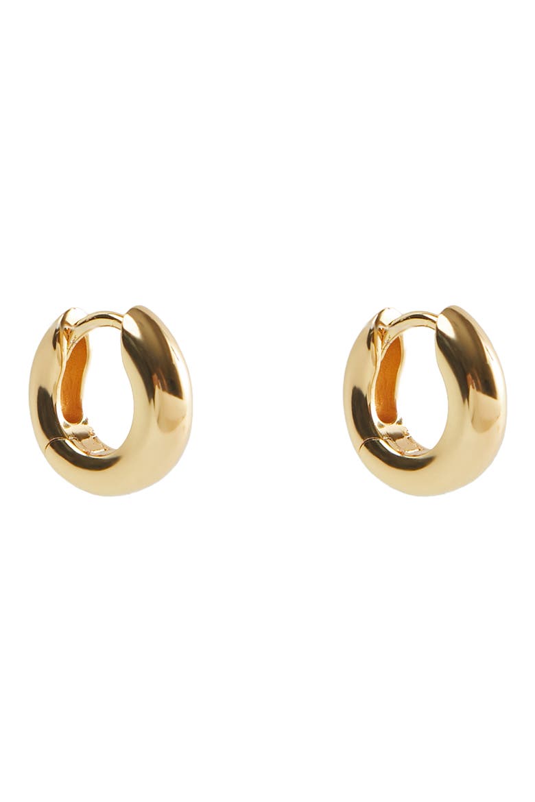 Small Huggie Hoop Earrings, Main, color, GOOD