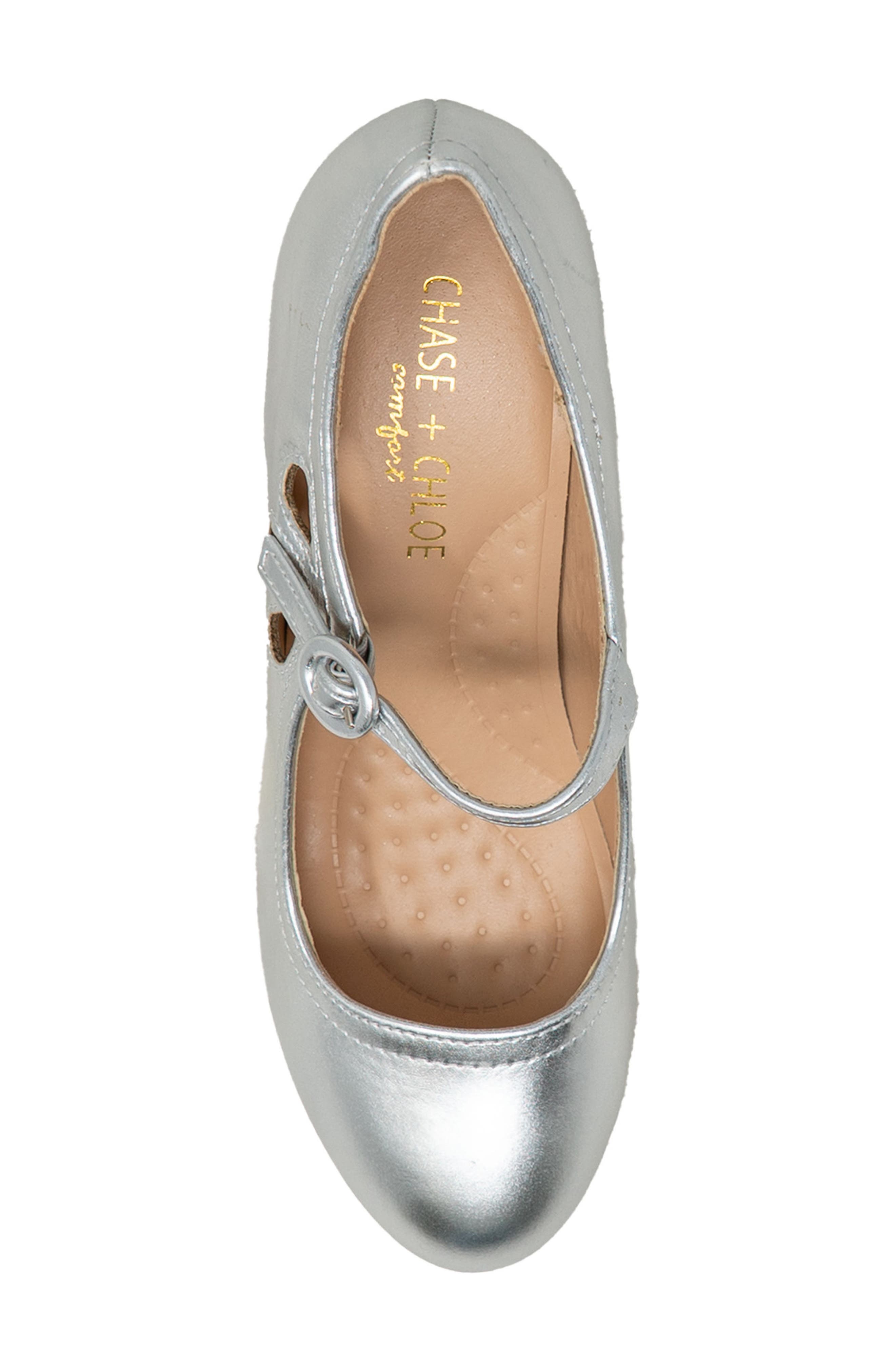 Cutout Pump, Alternate, color, SILVER
