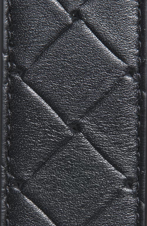 Bottega Veneta Intrecciato Leather Belt In Multi