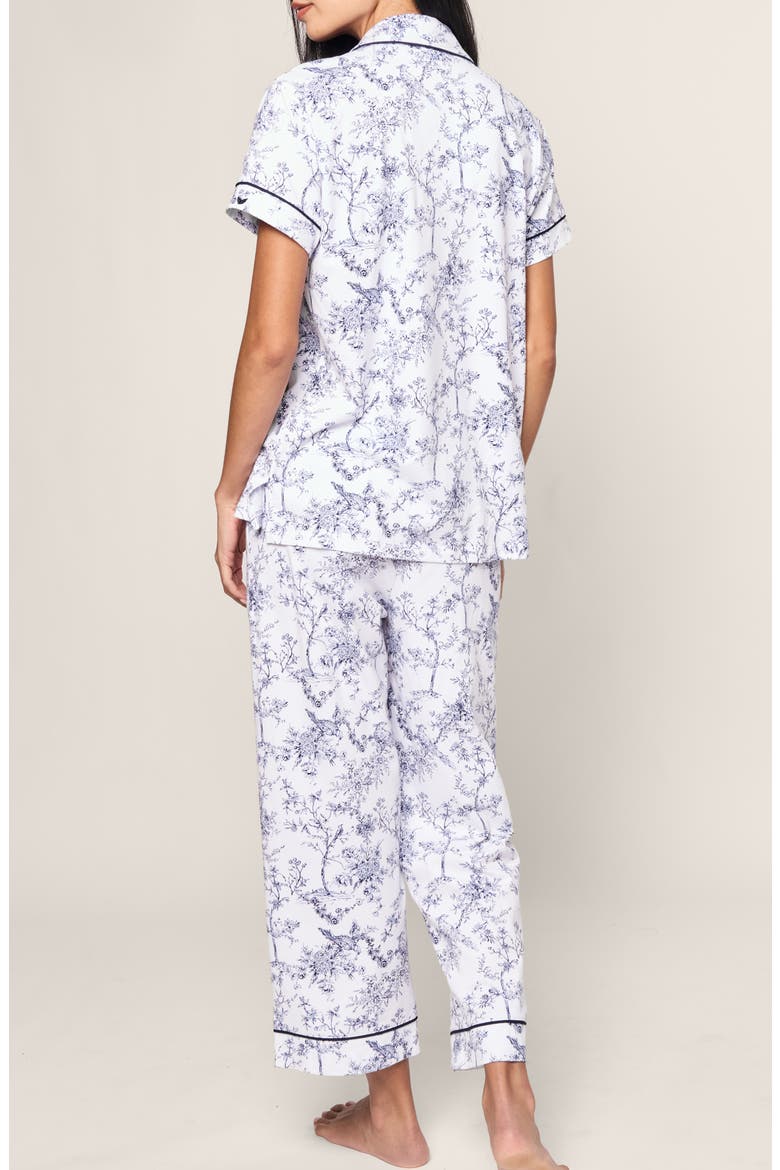 Timel Print Pima Cotton Pajamas, Alternate, color, WHITE