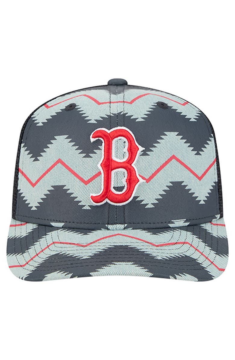 New Era Men's New Era Denim/Navy Boston Red Sox Aztec Denim 9SEVENTY Adjustable Hat, Alternate, color, Denim