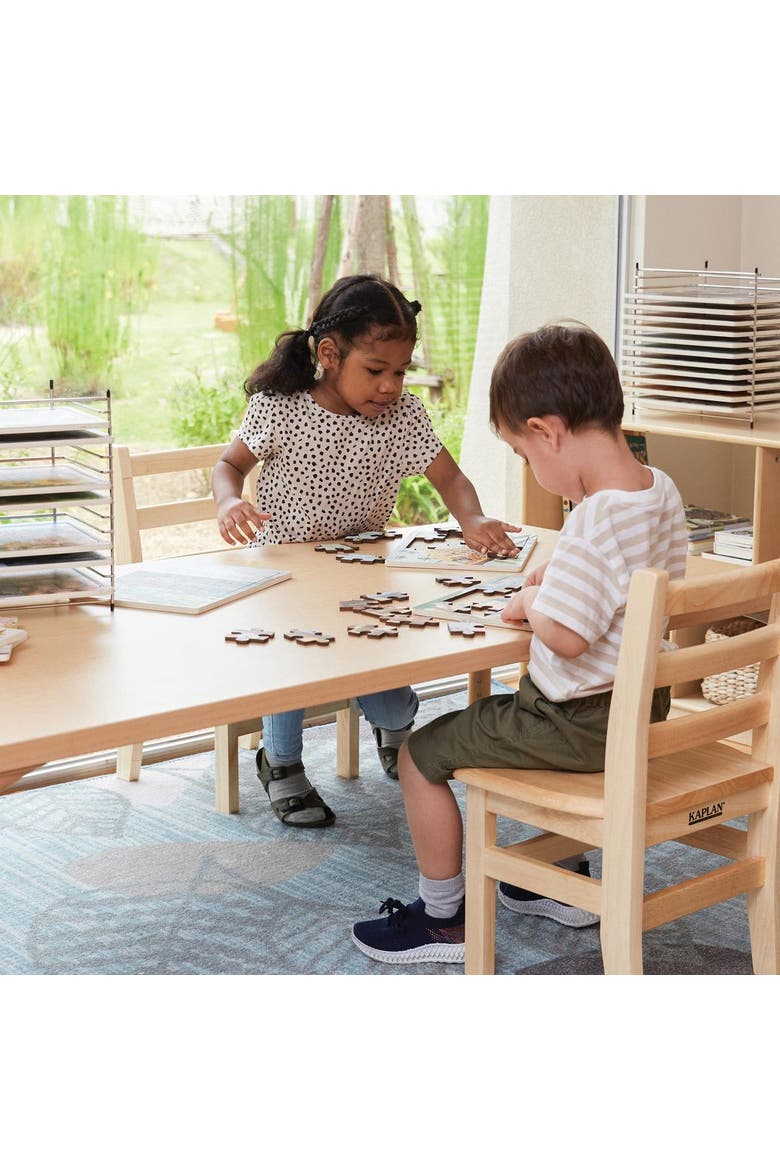 Big Puzzle Set with Metal Rack - Set of 24, Alternate, color, Multicolored