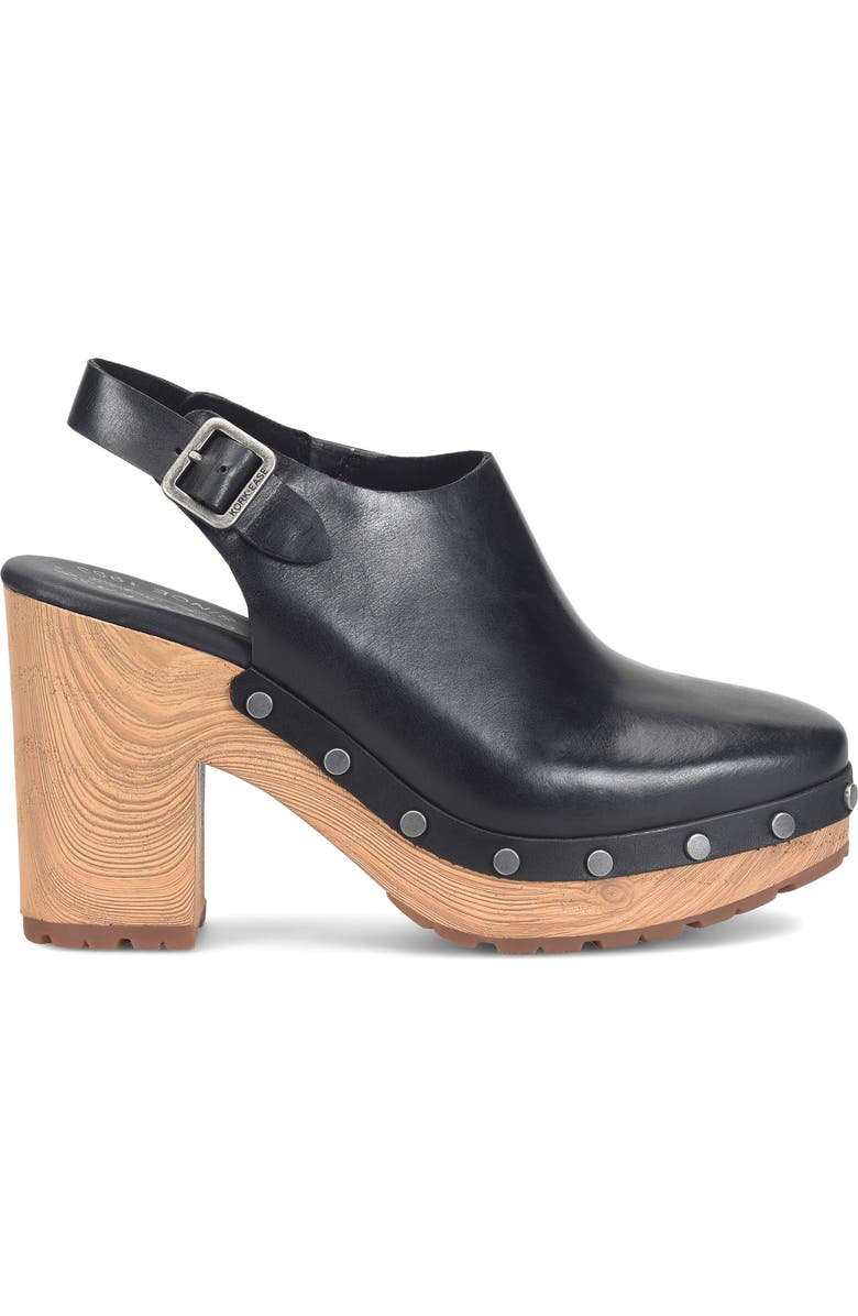 Kork-Ease<sup>®</sup> Sienna Slingback Platform Clog, Alternate, color, Black F/ G