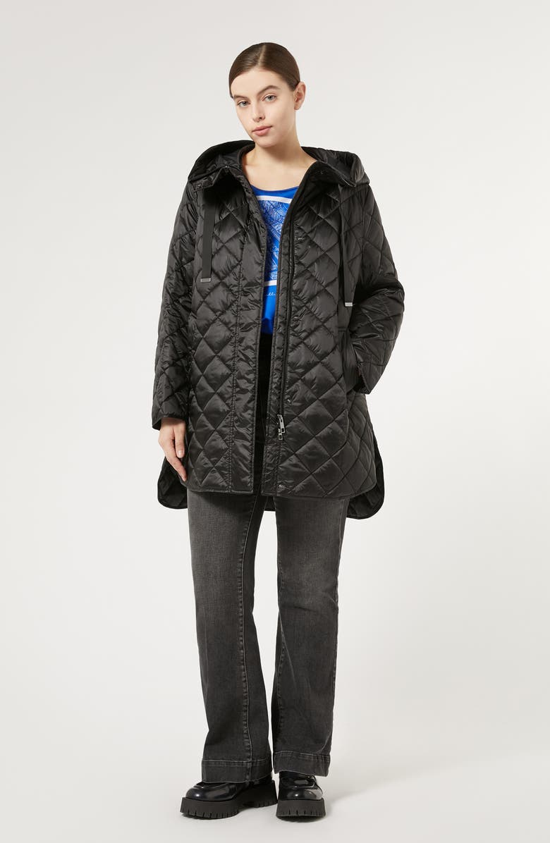 Marina Rinaldi Blasone Water Repellent Quilted Jacket, Alternate, color,