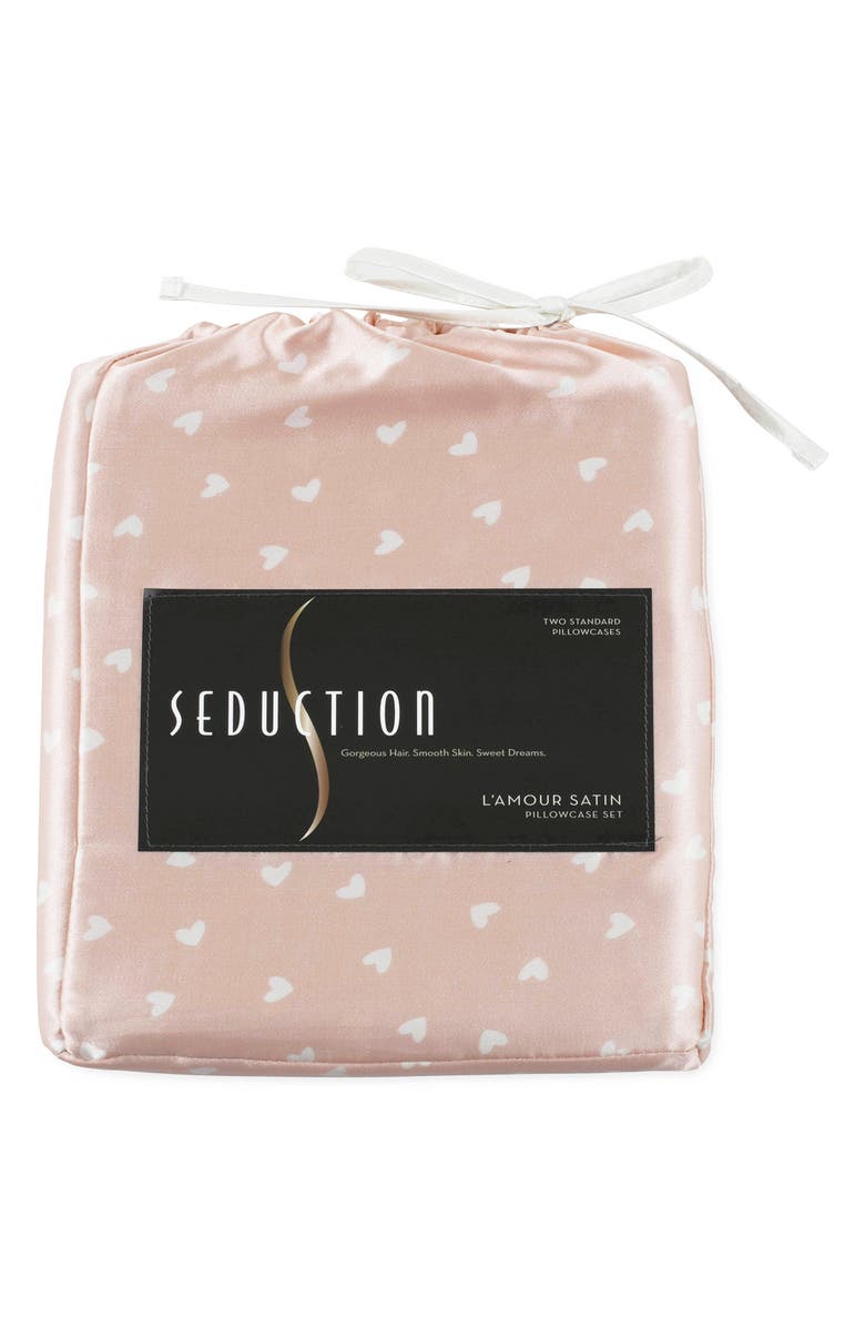 WESTPOINT HOME Seduction Satin Pillowcases, Alternate, color, Rose Pearl