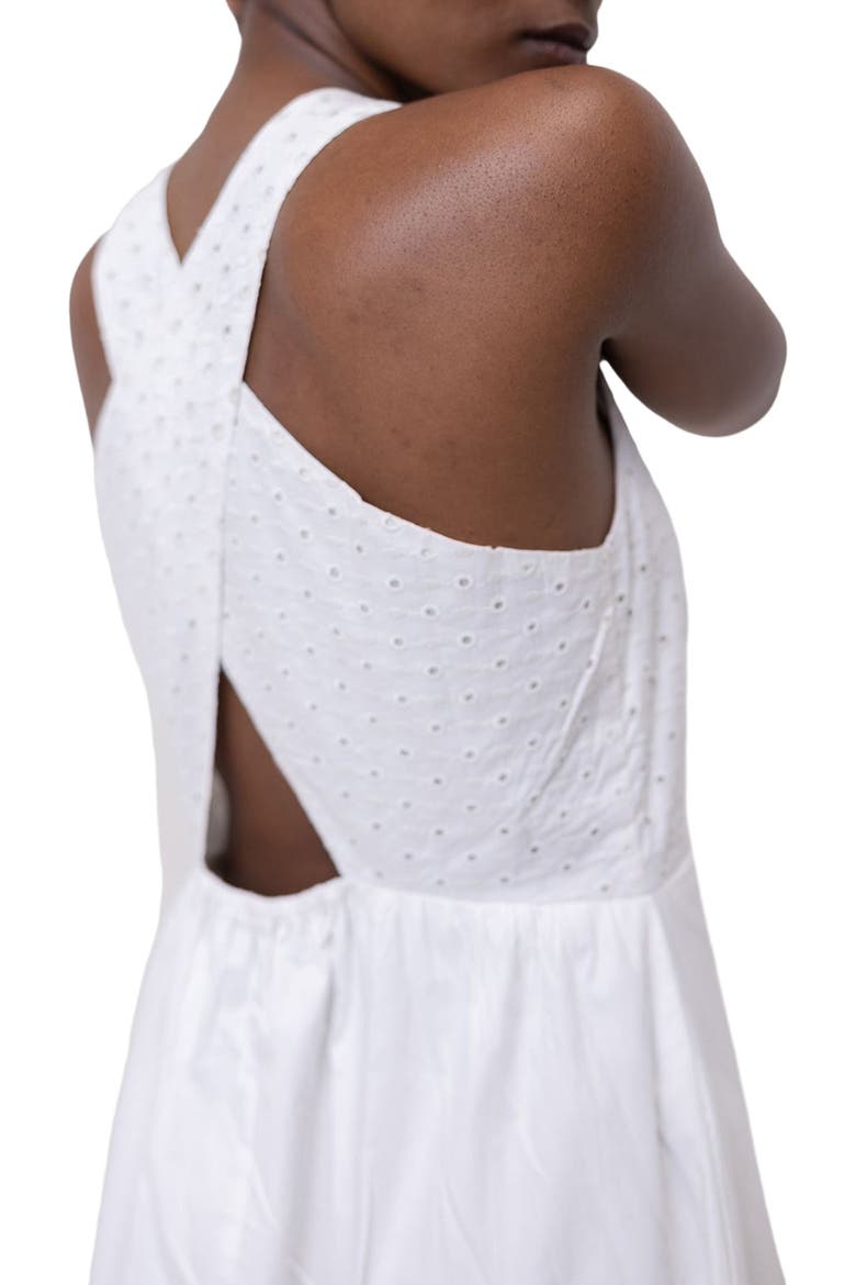 Cross-back Midi Dress, Alternate, color, Solid