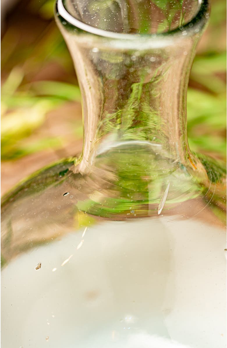 Verve Culture Handblown Glass Carafe - White Base, Alternate, color,