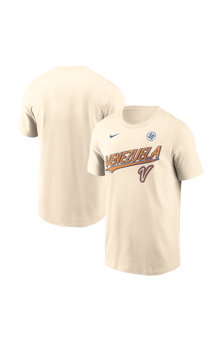 Nike Men's Nike Cream Venezuela Baseball 2026 World Baseball Classic Local T-Shirt, Main, color, Cream