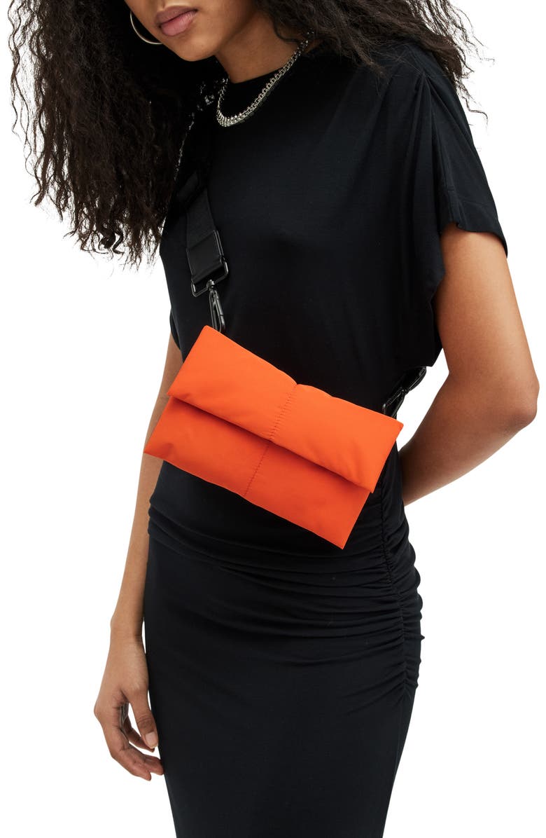 AllSaints Ezra Crossbody Bag, Alternate, color, Pyrrole Orange