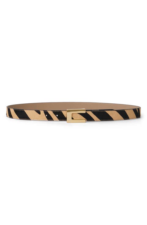 Nate Genuine Calf Hair Belt