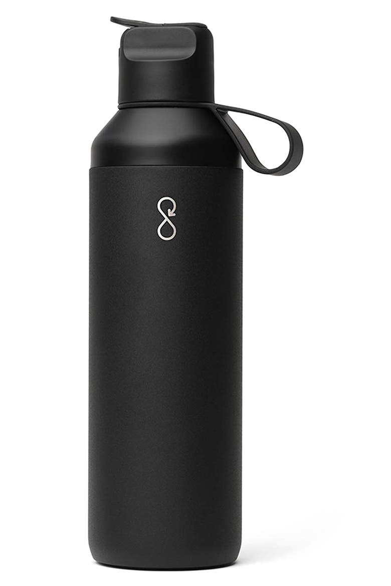 Peak GO 24-Ounce Water Bottle, Main, color, OBSIDIAN BLACK