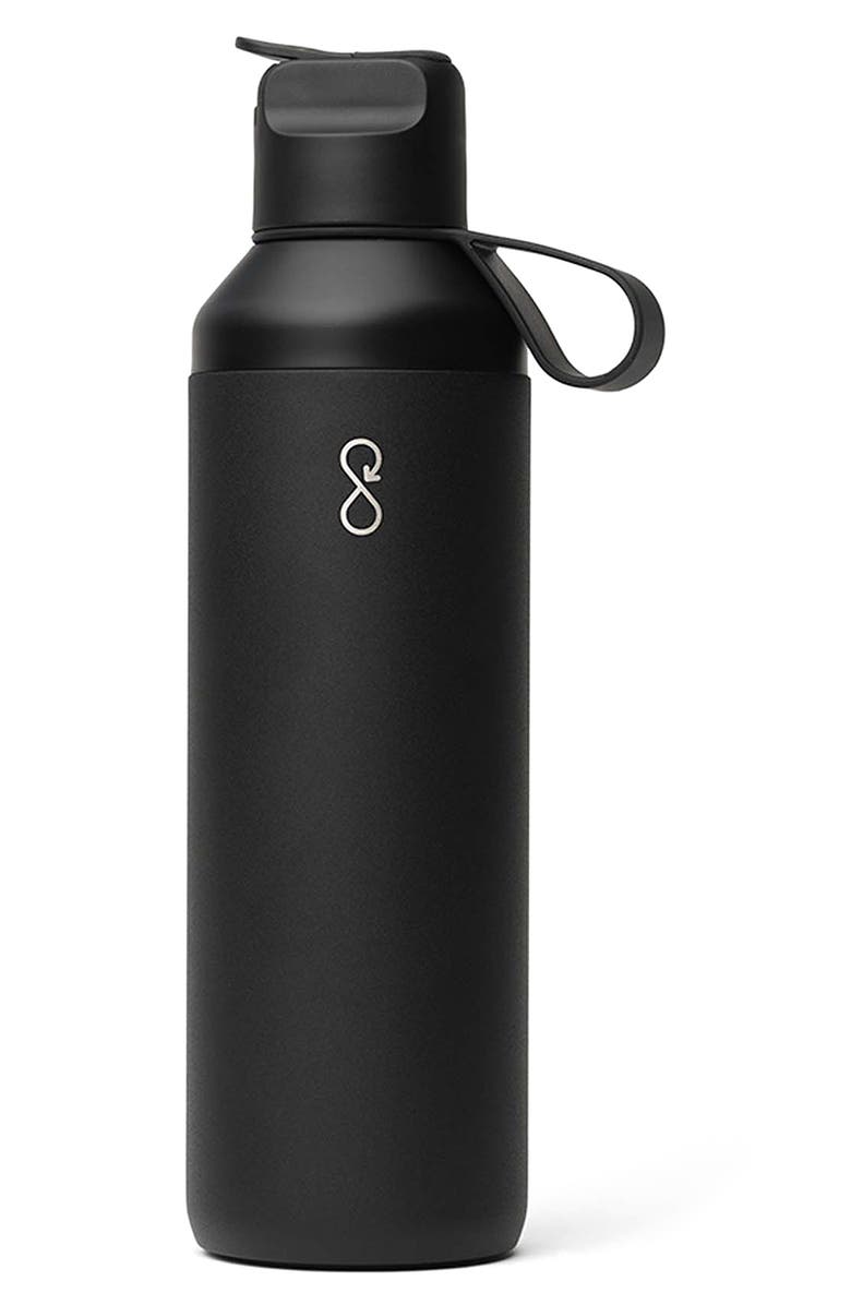Ocean Bottle Peak GO 24-Ounce Water Bottle, Main, color, Obsidian Black