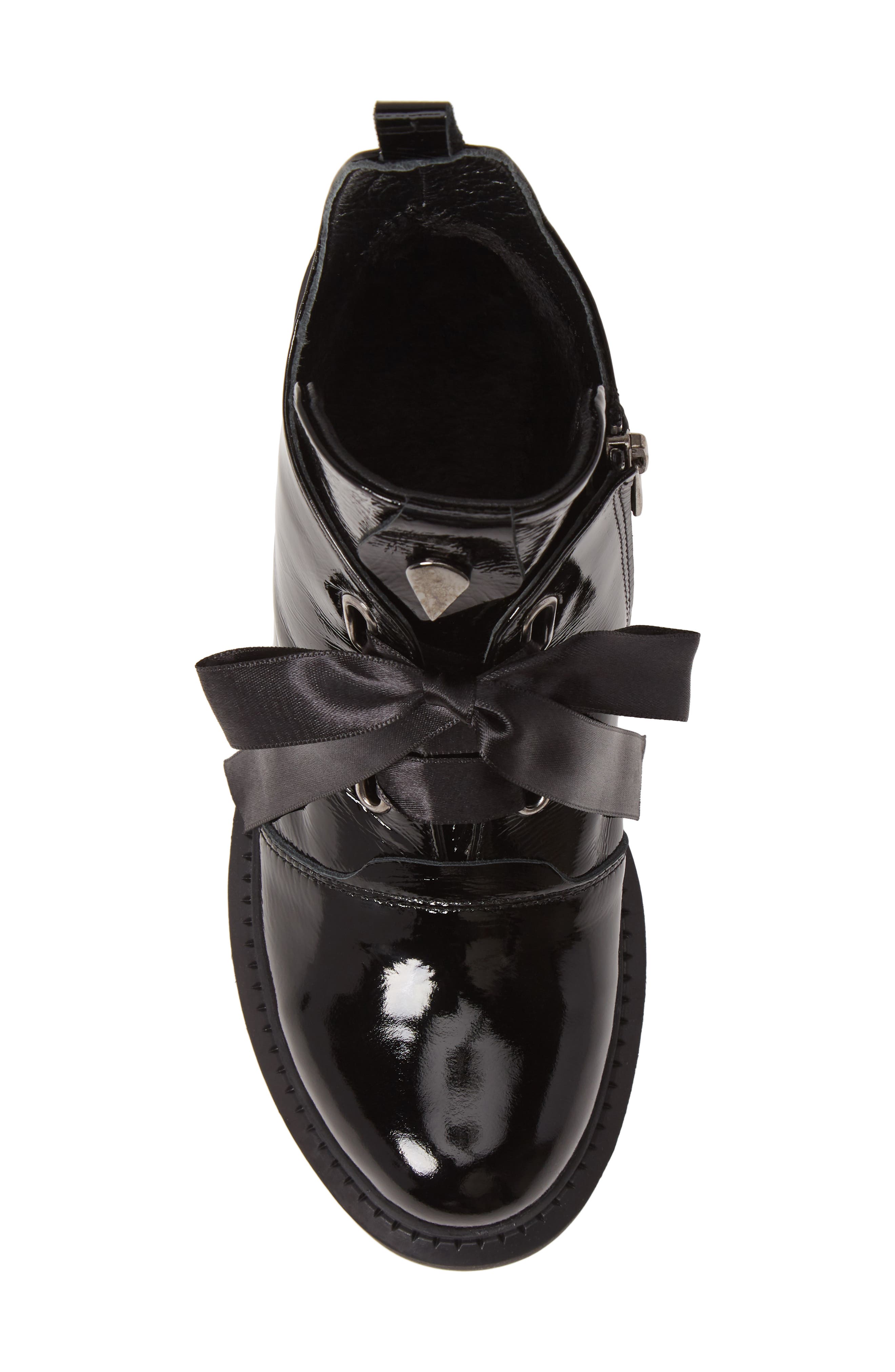 Tease Bootie, Alternate, color, BLACK PATENT LEATHER