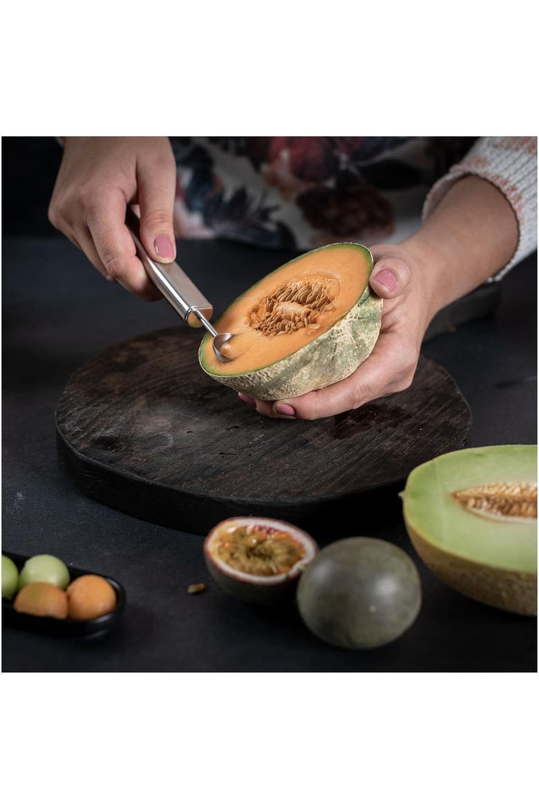 Essential Melon Baller with Stainless Steel Scoop for Melon, Fruit & Cookie Dough, Alternate, color, Silver