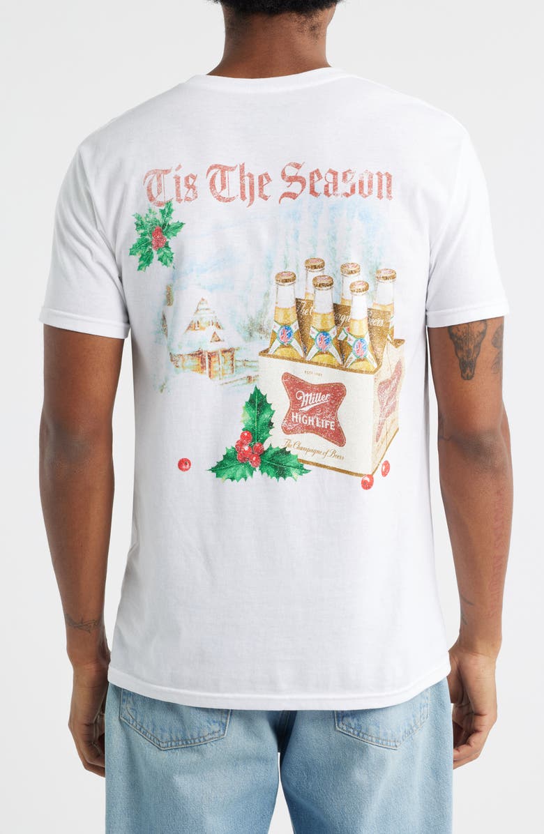 The Forecast Agency Miller High Life Graphic T-Shirt, Alternate, color, White